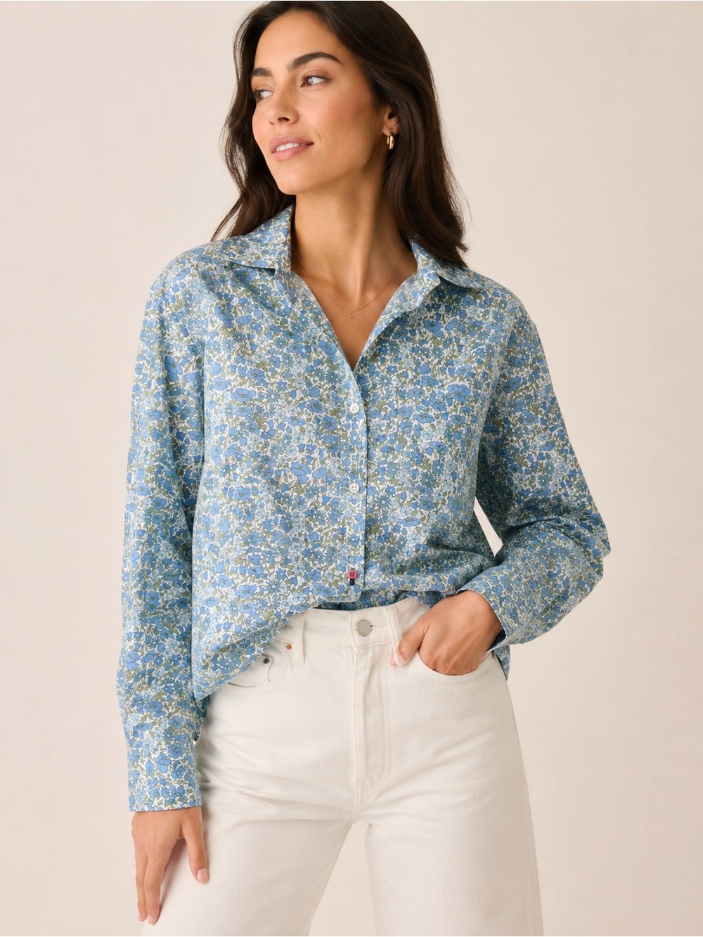 Wear CISSA Liberty Fabric Crop Shirt Somerset Floral Size XS